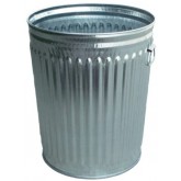 WITT Light Duty Galvanized Metal Waste Can - 24 Gallon